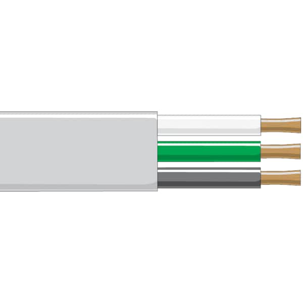 Quickcable Primary Wire, 10 AWG, Copper, Black/Green/White, PVC Jacket, Stranded 233204-1000 - main